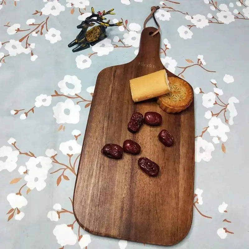 DecorBites™ Acacia Wooden Chopping Block - Versatile Kitchen Cutting Board