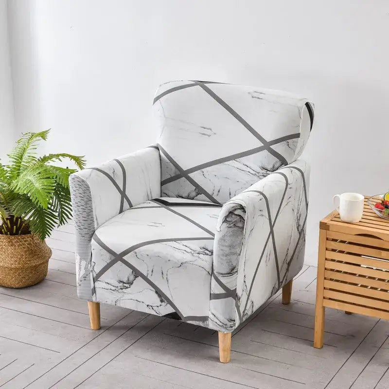 DecorBites™ Accent Chair Cover Slipcovers | Stretch Sofa Couch Case