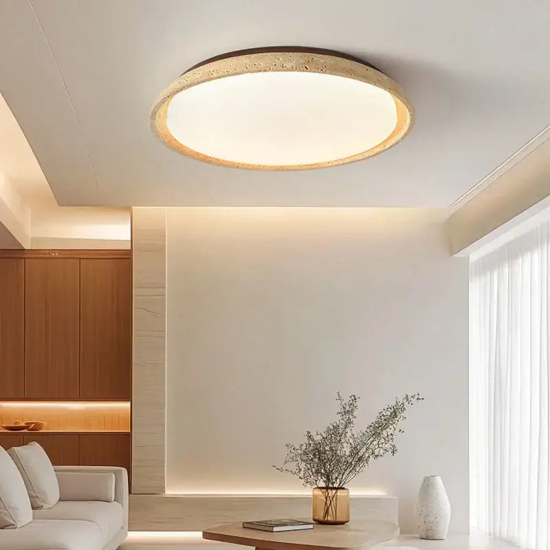 DecorBites™ Acryl Travertine LED Ceiling Lights - Modern Natural Stone Ceiling Lamp