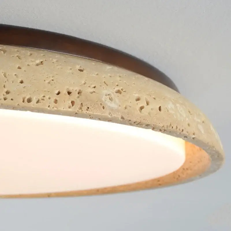 DecorBites™ Acryl Travertine LED Ceiling Lights - Modern Natural Stone Ceiling Lamp