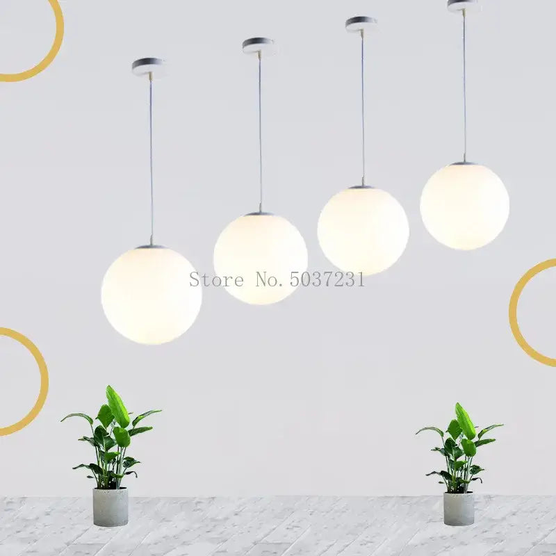 DecorBites™ Acrylic Ball Pendant Lights Modern Nordic Led Hanging Lamp for Living Room