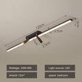 DecorBites™ Acrylic Black Strip LED Chandeliers for Indoor Living Dining Room