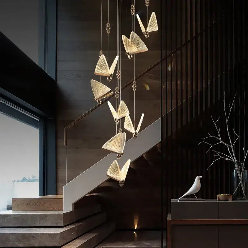 DecorBites™ Acrylic Butterfly Chandelier Ceiling Lamp Indoor Lighting