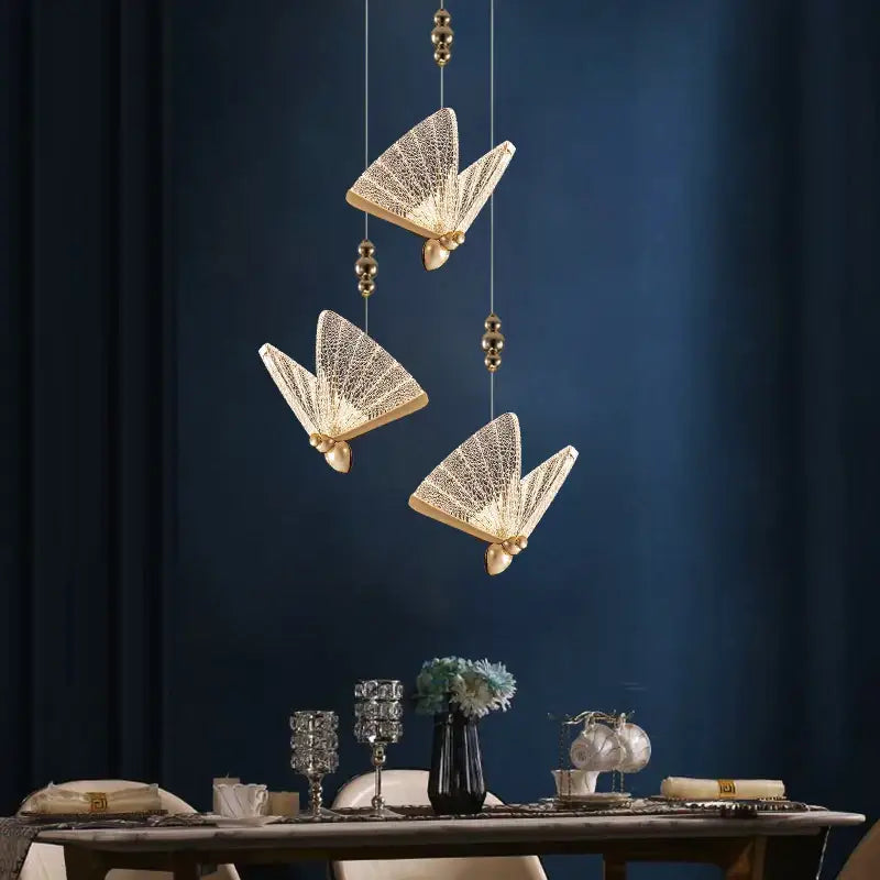 DecorBites™ Acrylic Butterfly Chandelier Ceiling Lamp Indoor Lighting