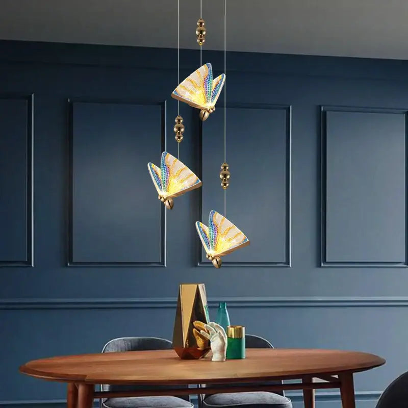DecorBites™ Acrylic Butterfly Chandelier Ceiling Lamp Indoor Lighting