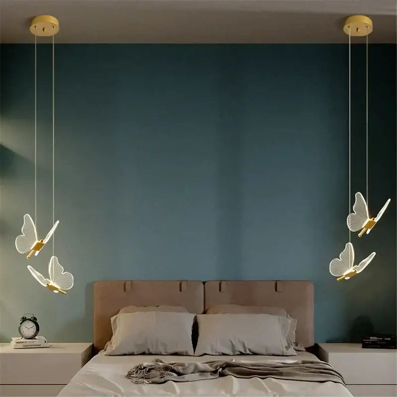 DecorBites™ Acrylic Butterfly LED Pendant Light - Modern Luxury Designer Fixture