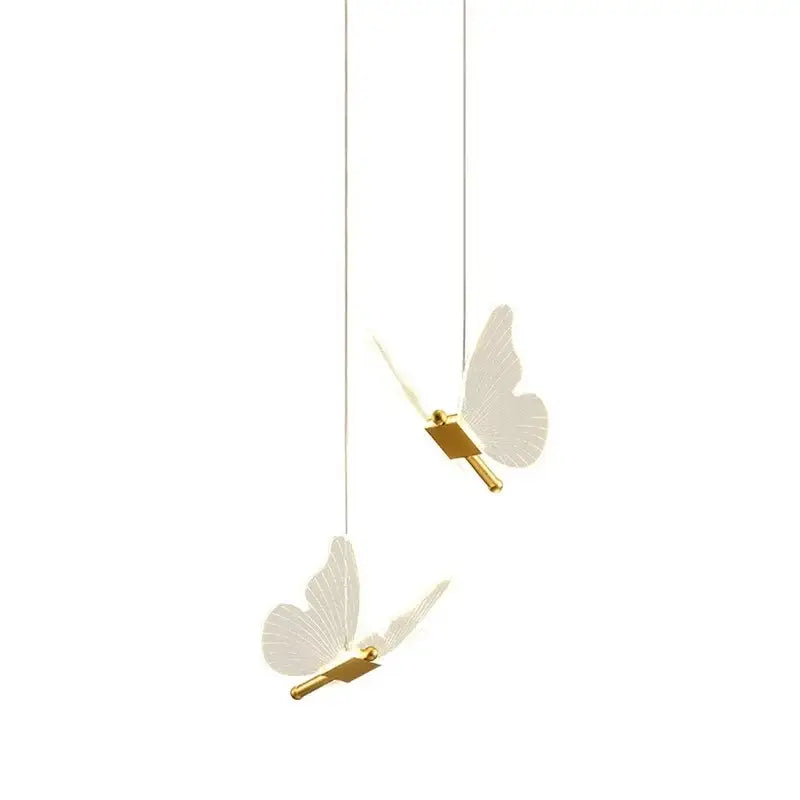 DecorBites™ Acrylic Butterfly LED Pendant Light - Modern Luxury Designer Fixture