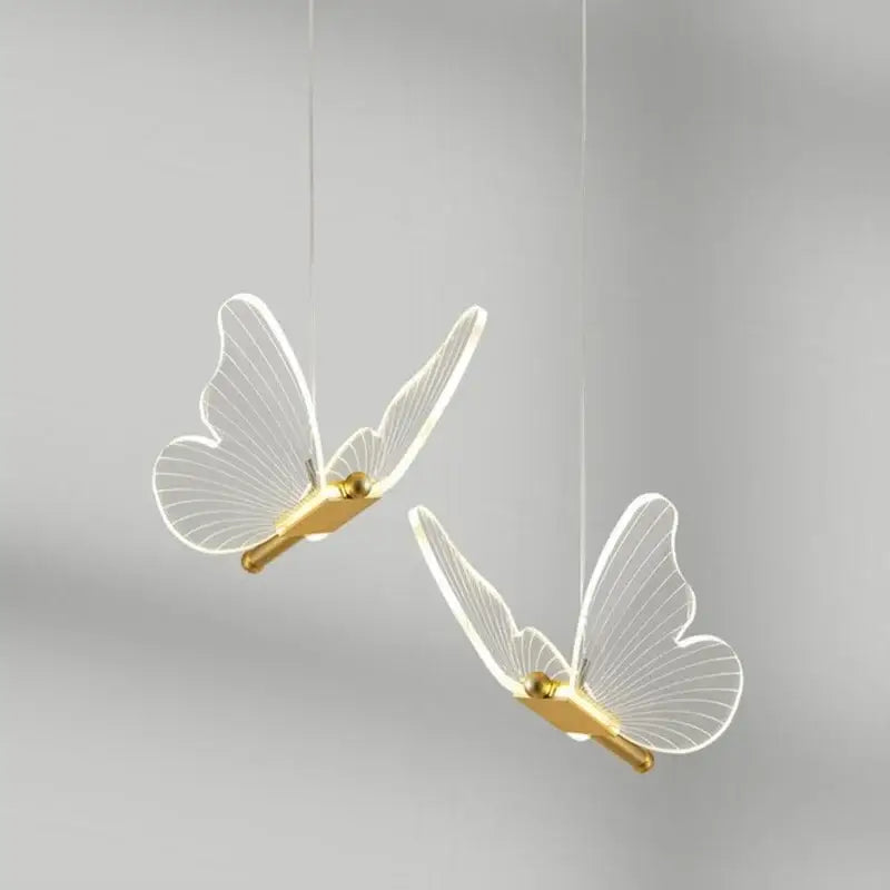 DecorBites™ Acrylic Butterfly LED Pendant Light - Modern Luxury Designer Fixture