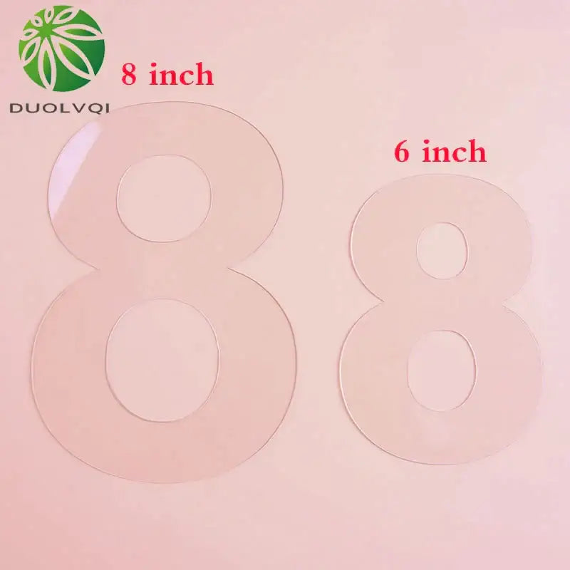 DecorBites™ Acrylic Cake Decorating Cutter Stencil Set for Sugar Fondant Decoration