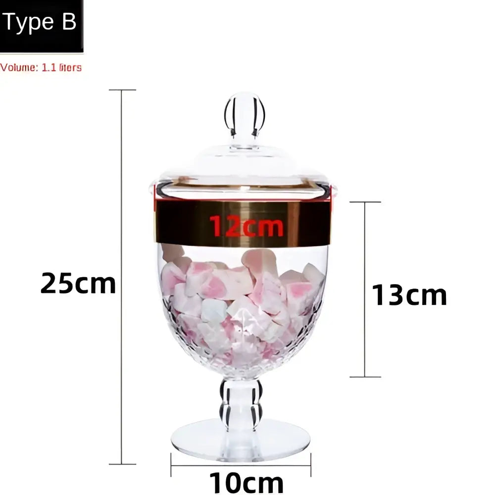 DecorBites™ Acrylic Candy & Spice Jar Set for Kitchen Food Storage