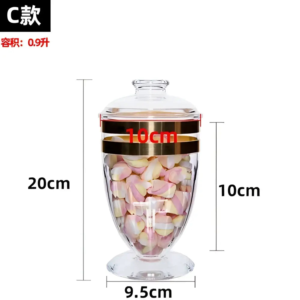 DecorBites™ Acrylic Candy & Spice Jar Set for Kitchen Food Storage