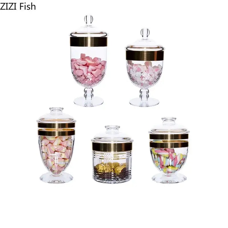 DecorBites™ Acrylic Candy & Spice Jar Set for Kitchen Food Storage