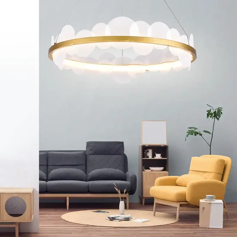 ثريا سقف أكريليك DecorBites™ - مصباح تعليق عصري للديكور المنزلي إضاءة داخلية