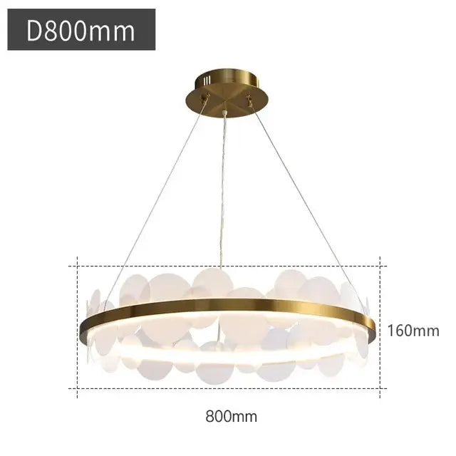 ثريا سقف أكريليك DecorBites™ - مصباح تعليق عصري للديكور المنزلي إضاءة داخلية