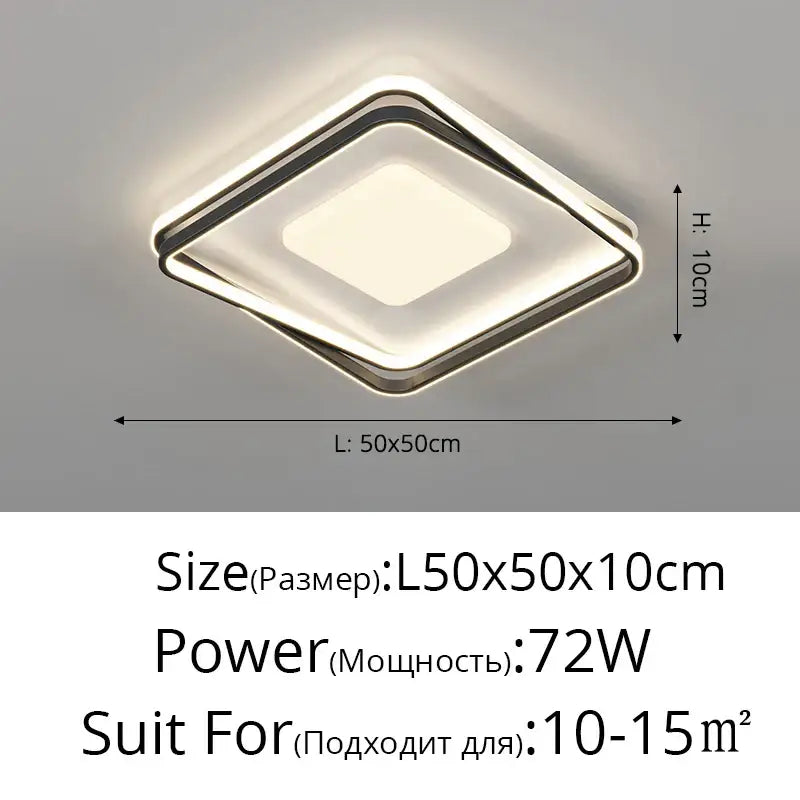DecorBites™ Acrylic Chandelier: Minimalist Indoor Light for Living Room, Bedroom, and Kitchen