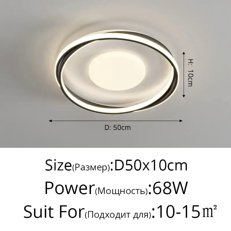 DecorBites™ Acrylic Chandelier: Minimalist Indoor Light for Living Room, Bedroom, and Kitchen