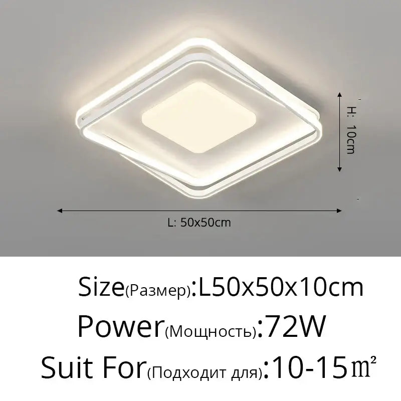 DecorBites™ Acrylic Chandelier: Minimalist Indoor Light for Living Room, Bedroom, and Kitchen