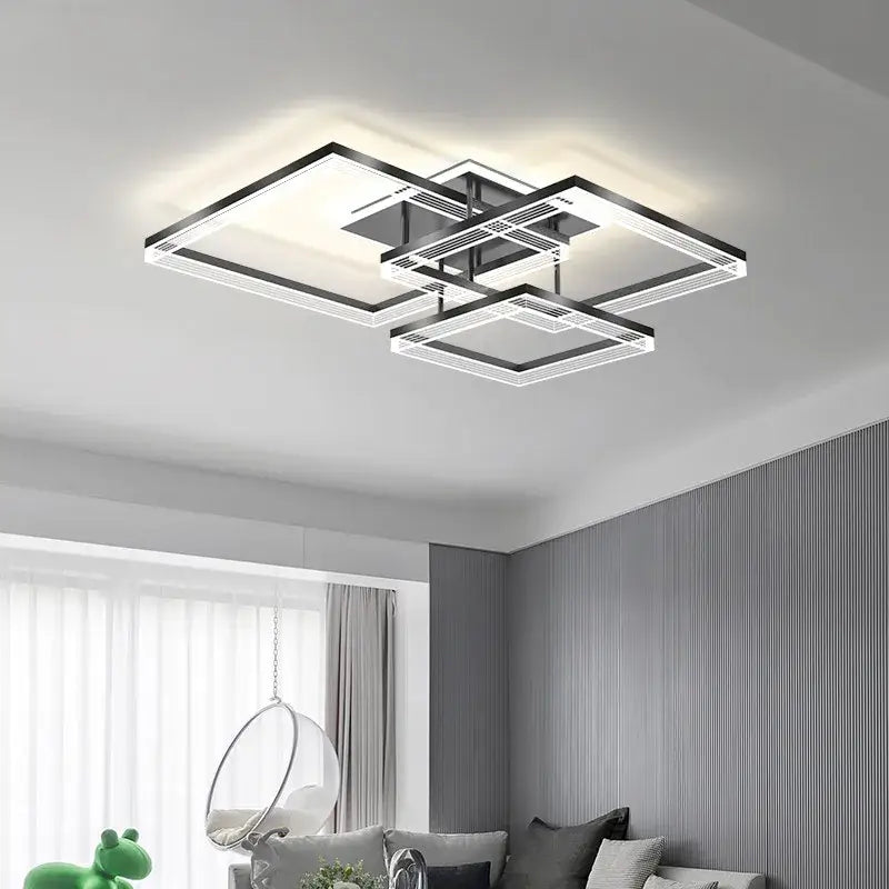 DecorBites™ Acrylic Circle Chandelier Pendant Lights - Modern Indoor Lighting Decor for Living Room