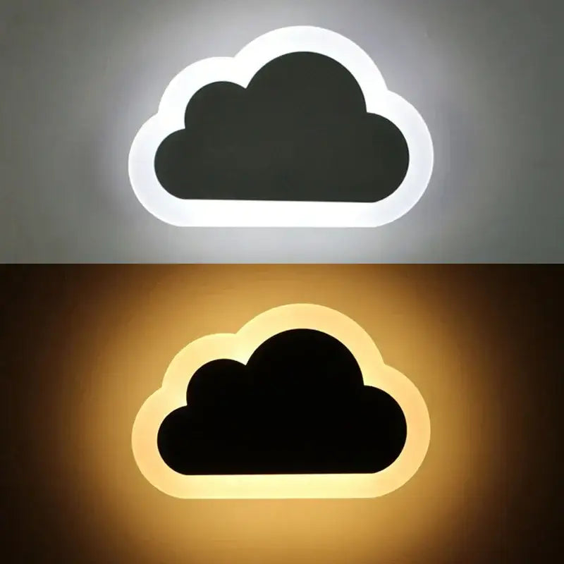 DecorBites™ Acrylic Clouds LED Wall Light for Modern Home Decor and Bedroom Lighting