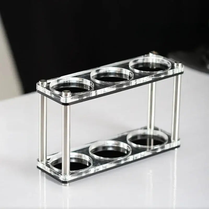 DecorBites™ Acrylic Coffee Bar Utensil Rack & Powder Press Set