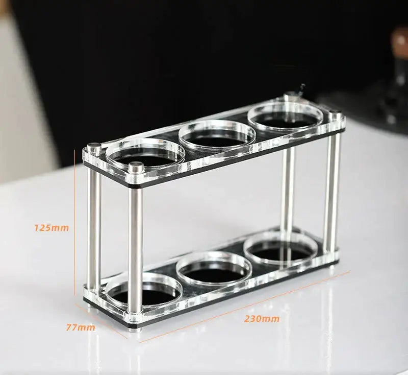 DecorBites™ Acrylic Coffee Bar Utensil Rack & Powder Press Set