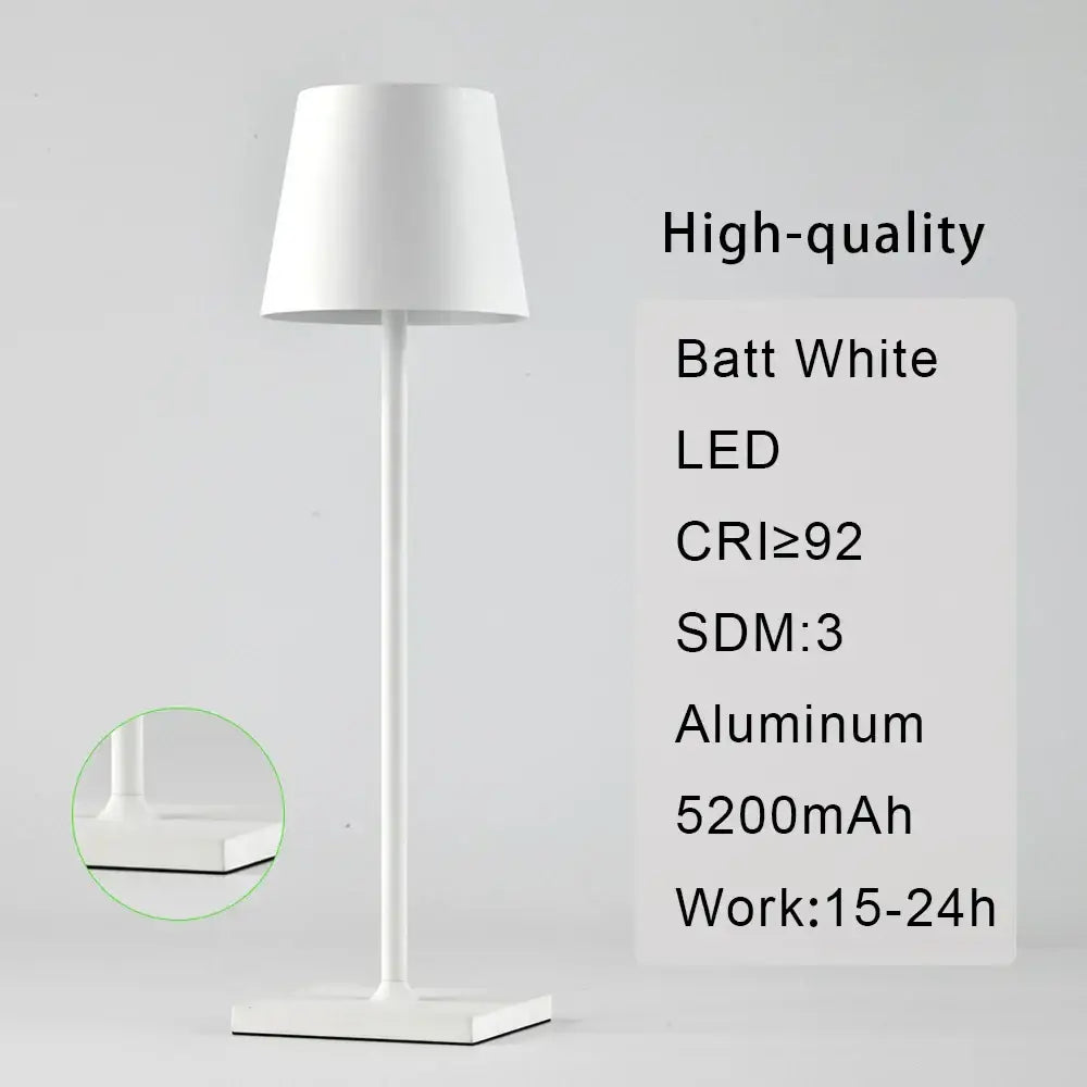 DecorBites™ Acrylic Crystal Art LED Table Lamp - Rechargeable Cordless Design