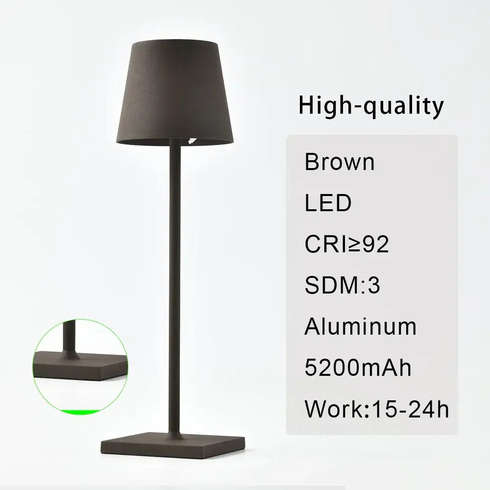 DecorBites™ Acrylic Crystal Art LED Table Lamp - Rechargeable Cordless Design