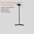 DecorBites™ Acrylic Crystal Hanging Chandelier LED Ceiling Pendant Light for Living Room Lobby Customize Hotel