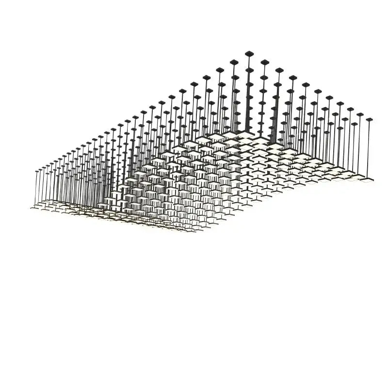 DecorBites™ Acrylic Crystal Hanging Chandelier LED Ceiling Pendant Light for Living Room Lobby Customize Hotel