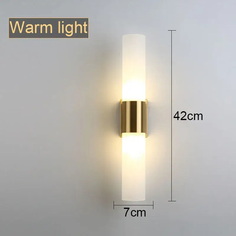 DecorBites™ Acrylic Cylinder Wall Lamp for Bedroom, Living Room, Study - LED Lighting