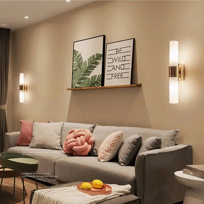 DecorBites™ Acrylic Cylinder Wall Lamp for Bedroom, Living Room, Study - LED Lighting
