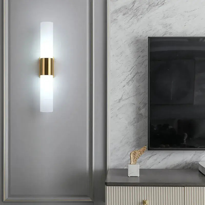 DecorBites™ Acrylic Cylinder Wall Lamp for Bedroom, Living Room, Study - LED Lighting