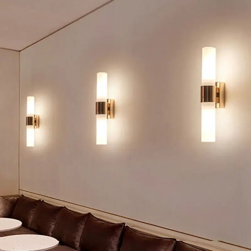 DecorBites™ Acrylic Cylinder Wall Lamp for Bedroom, Living Room, Study - LED Lighting