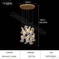 DecorBites™ Acrylic Deluxe Staircase Chandelier - Villa, Lobby, Living Room Decor Lighting