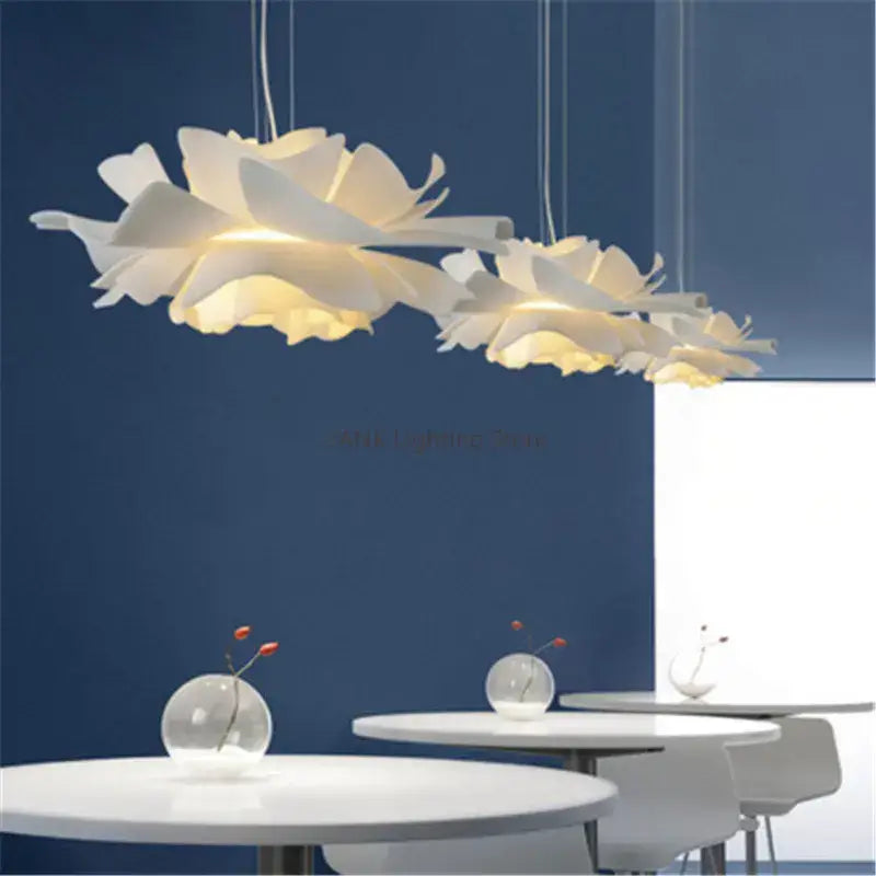 DecorBites™ Acrylic Flower Chandelier LED Pendant Light for Dining and Bedroom Decor