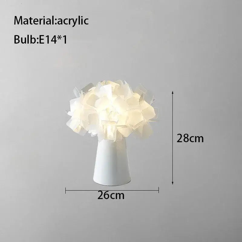 DecorBites™ Acrylic Flower LED Table Lamp for Bedroom and Living Room Lighting