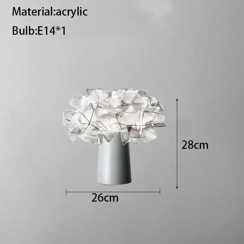 DecorBites™ Acrylic Flower LED Table Lamp for Bedroom and Living Room Lighting