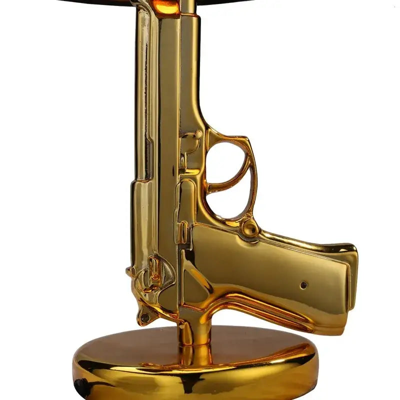 DecorBites™ AK47 Guns Floor Lamp Electroplated Silver Golden Metal Art Deco Bedside Luxury Lamp