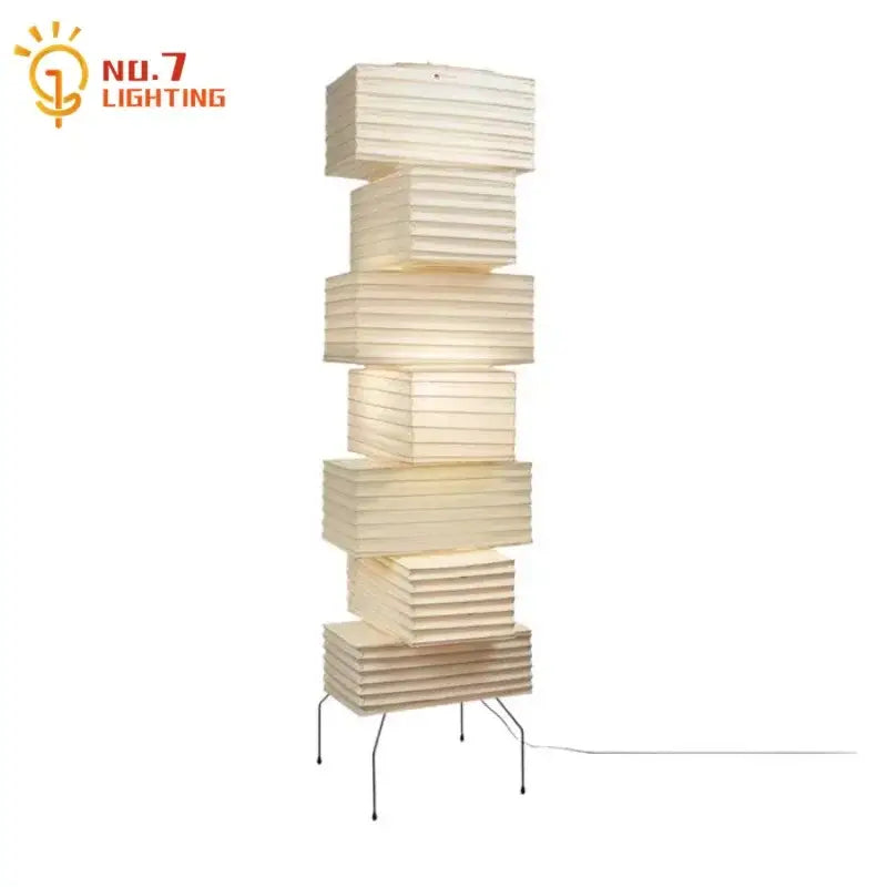 DecorBites™ Akari Noguchi Floor Lamp LED E27 Rice Paper Standing Art Decor Living Room