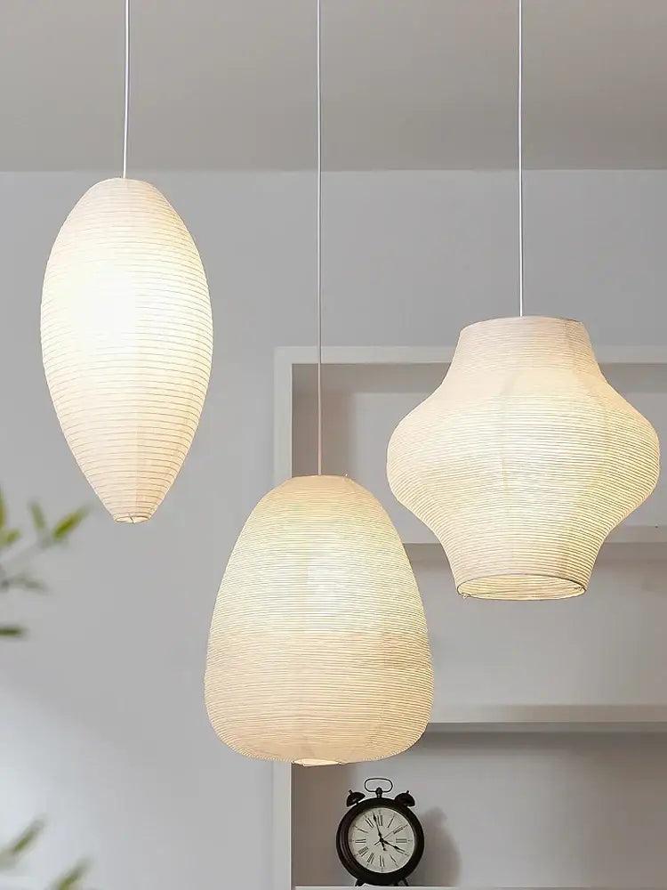 DecorBites™ Akari Noguchi Rice Paper Pendant Lights for Bedroom Tea/Living Room