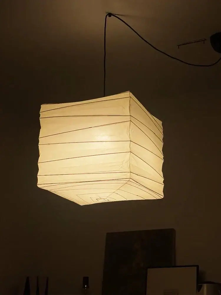 DecorBites™ Akari Noguchi Rice Paper Pendant Lights for Bedroom Tea/Living Room