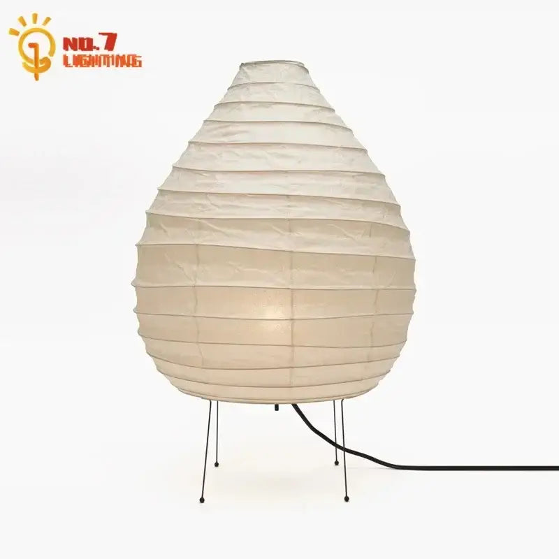 DecorBites™ Akari Noguchi Rice Paper Table Lamp LED E27 Modern Light for Living Room