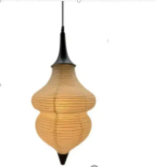 مصباح معلق ورقي أرز أكاري من ديكوربايتس™ لغرفة المعيشة وغرفة النوم - تصميم وابي سابي