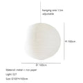 فوانيس أرز أكاري المعلقة من DecorBites™ - مصباح LED يدوي الصنع معلق لديكور المنزل
