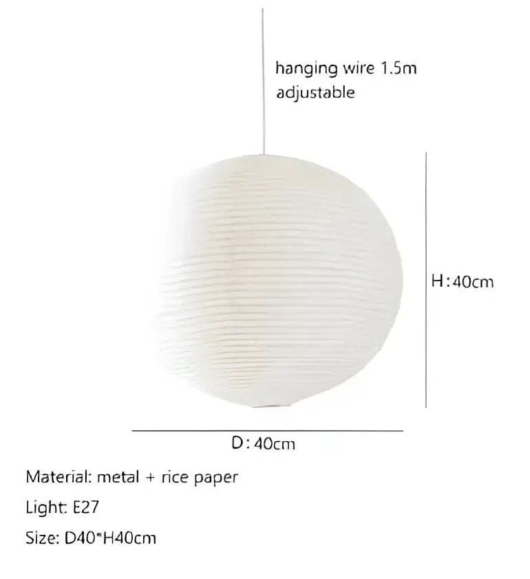 فوانيس أرز أكاري المعلقة من DecorBites™ - مصباح LED يدوي الصنع معلق لديكور المنزل