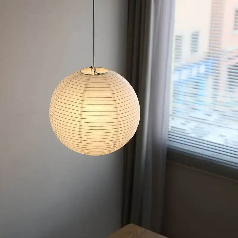 فوانيس أرز أكاري المعلقة من DecorBites™ - مصباح LED يدوي الصنع معلق لديكور المنزل