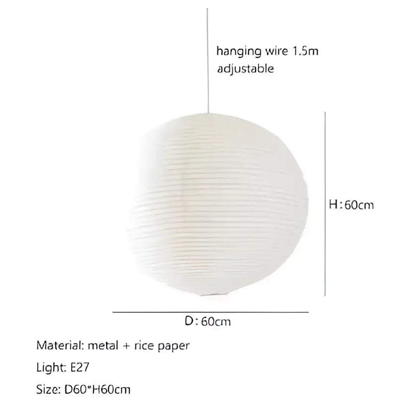 فوانيس أرز أكاري المعلقة من DecorBites™ - مصباح LED يدوي الصنع معلق لديكور المنزل