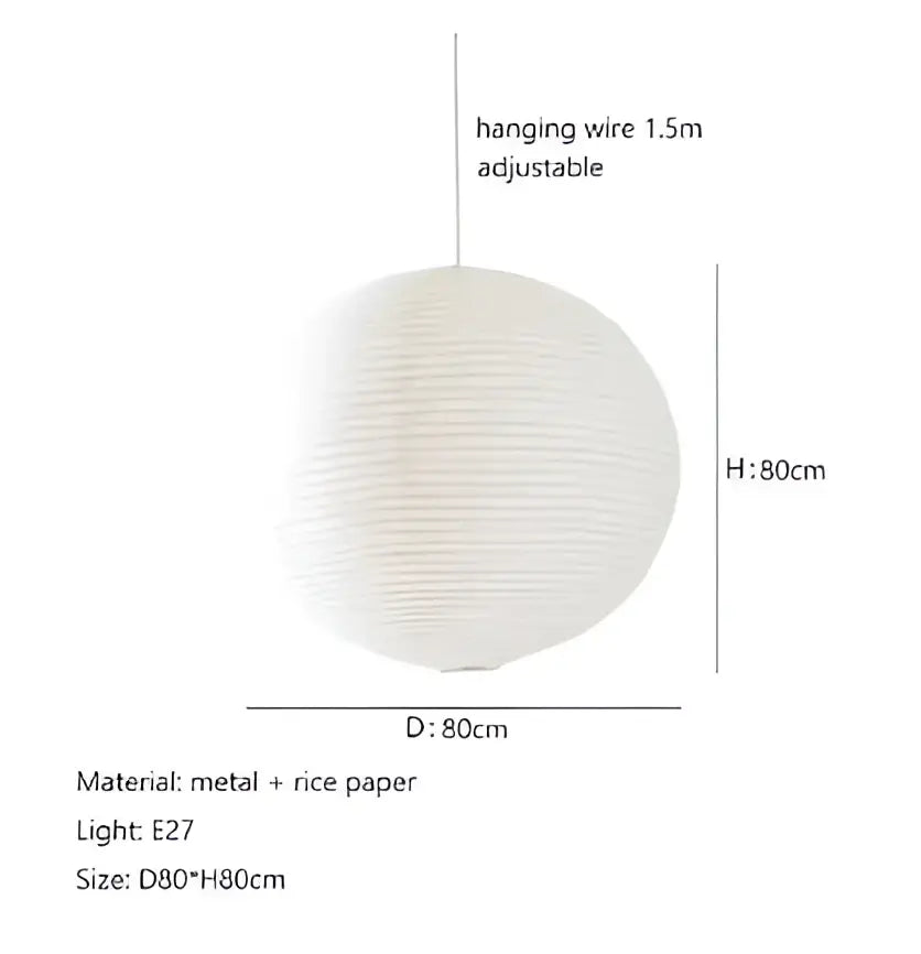 فوانيس أرز أكاري المعلقة من DecorBites™ - مصباح LED يدوي الصنع معلق لديكور المنزل