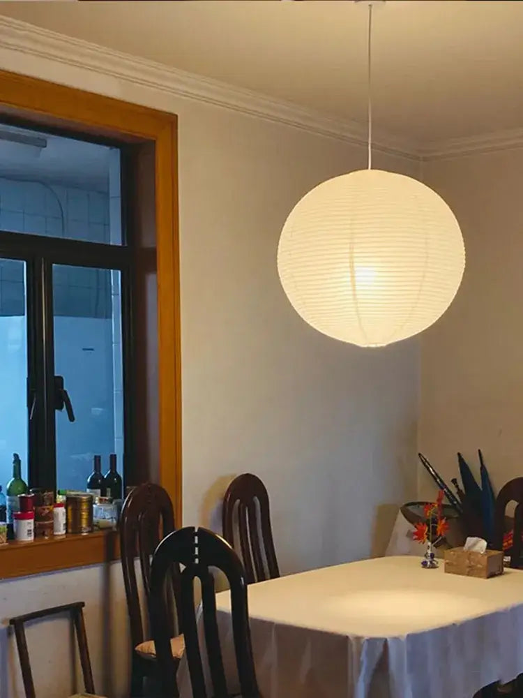 فوانيس أرز أكاري المعلقة من DecorBites™ - مصباح LED يدوي الصنع معلق لديكور المنزل