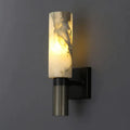 DecorBites™ Alabaster Copper Wall Lamp: Luxury Marble Sconce with LED Light Fixture